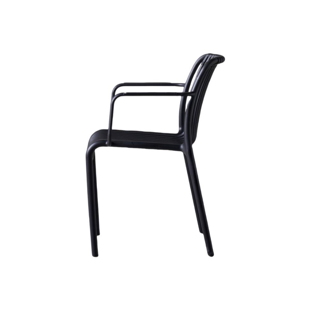 Combo Dos Silla Terra con Brazos, Color Verde Olivo y Negro