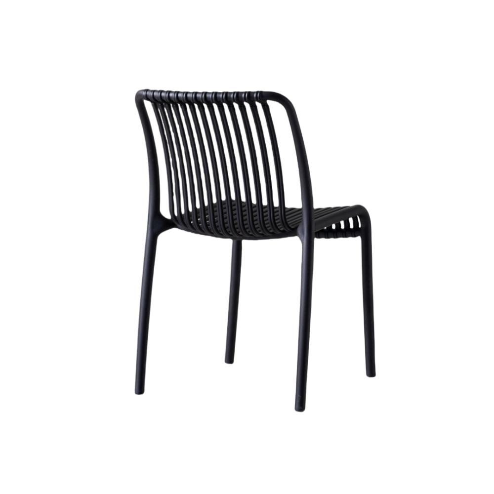 Silla Terra, Color Negro, Con espaldar