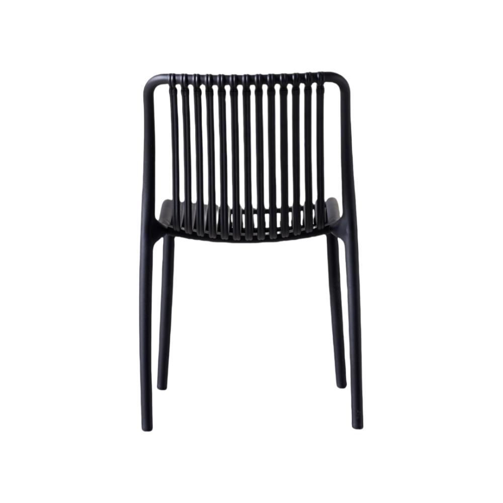 Silla Terra, Color Negro, Con espaldar