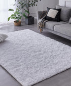 Alfombra TABAYON moderna de lujo de 6x9 pies, pelo largo, suave, esponjosa,...