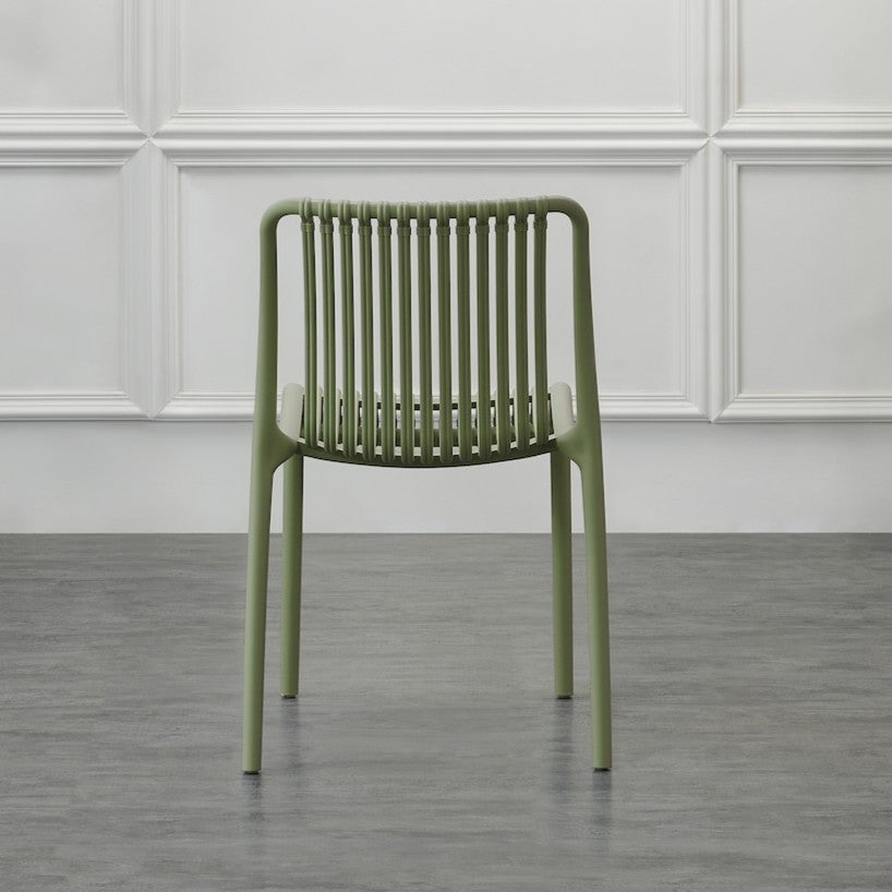 Set de 2 Sillas Terra, Color Verde, con Espaldar