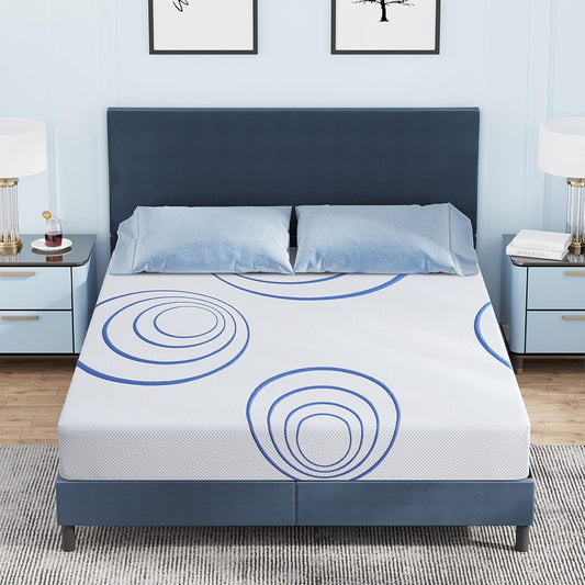 EGOHOME Colchón matrimonial de 8 pulgadas, colchón de espuma viscoelástica