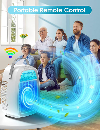 Ventilador de aire acondicionado portátil, mini aire acondicionado evaporativo
