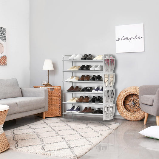 Simple Houseware Organizador de almacenamiento para zapatos de 6 niveles con...