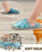 Blue Magic Butterfly Mop Slippers Shoes Cover for Floor Cleaning Washable Dirty