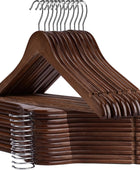 Perchas de madera  Paquete de 30  Perchas de madera delgadas para armario,...
