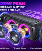 W-KING Altavoces Bluetooth de 100 W V5.3, IPX6 impermeable portátil con graves...