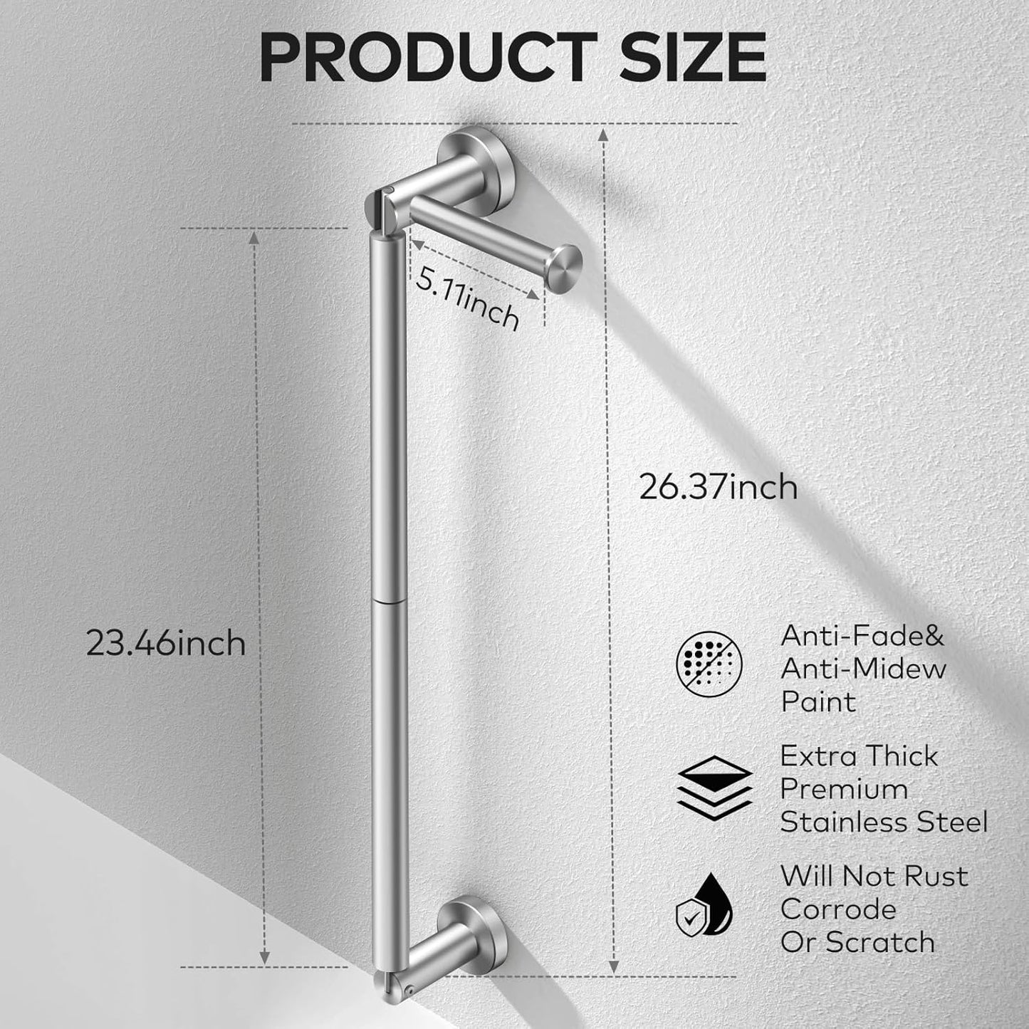 Soporte de pared para papel higiénico, moderno soporte de rollo de papel...