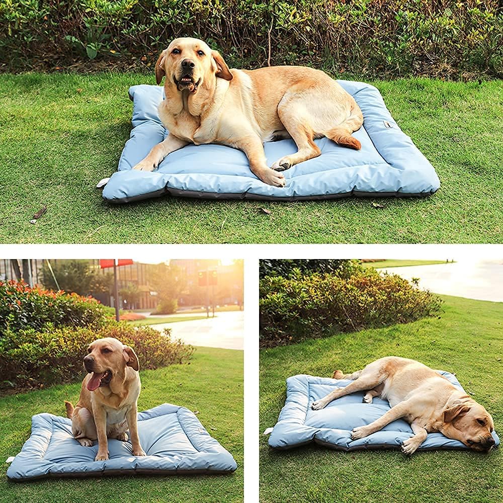 Cama para perro de campamento de 40 x 32 pulgadas, al aire libre, impermeable,...