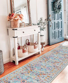 Pauwer Alfombra de pasillo envejecida de 2 x 10 pies, antideslizante y lavable,...