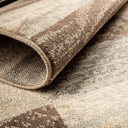 SUPERIOR Alfombra de área para interiores, respaldo de yute, decoración moderna