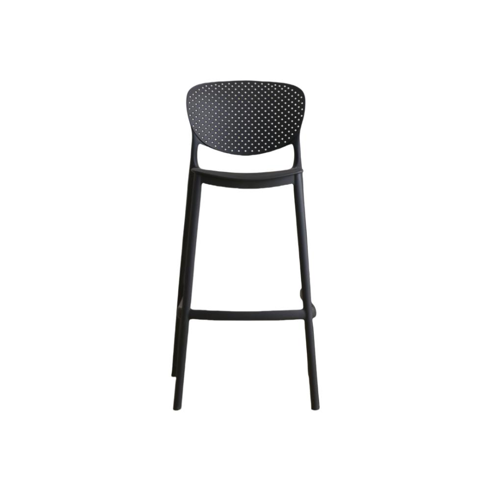 Silla para Bar Rio, Color Negro, Diseño Moderno