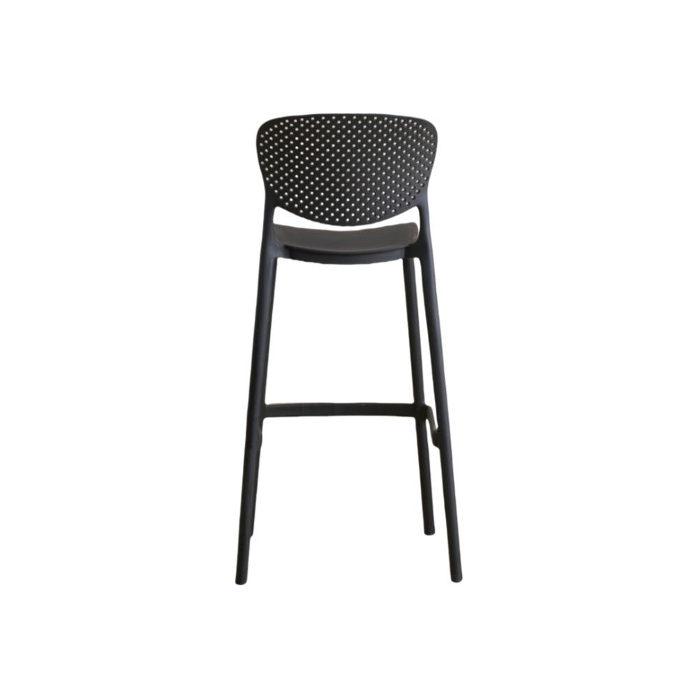 Silla para Bar Rio, Color Negro, Diseño Moderno