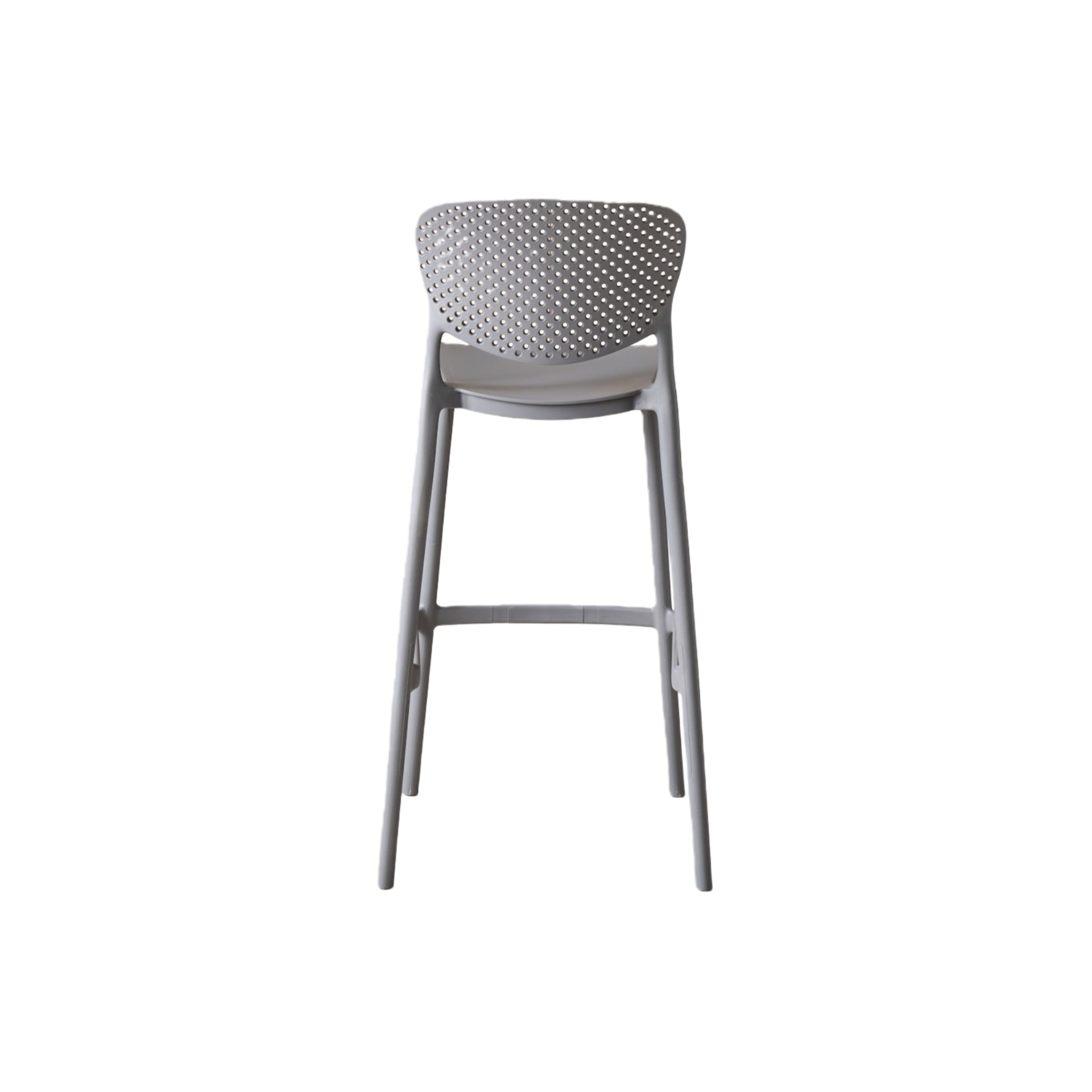 Silla para Bar Rio, Color Gris Oscuro, Diseño Moderno