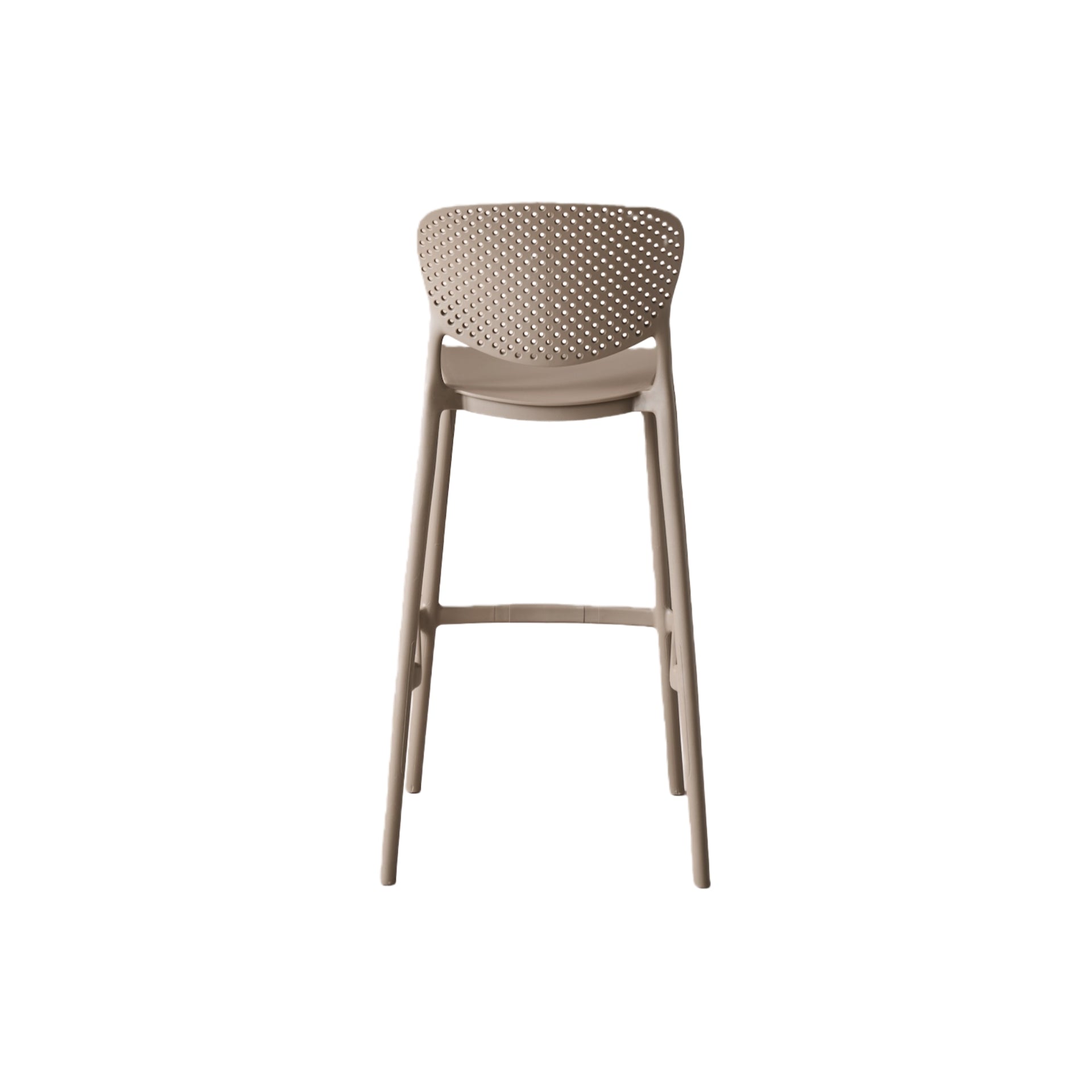Silla para Bar Río, Color Taupe, Diseño Moderno