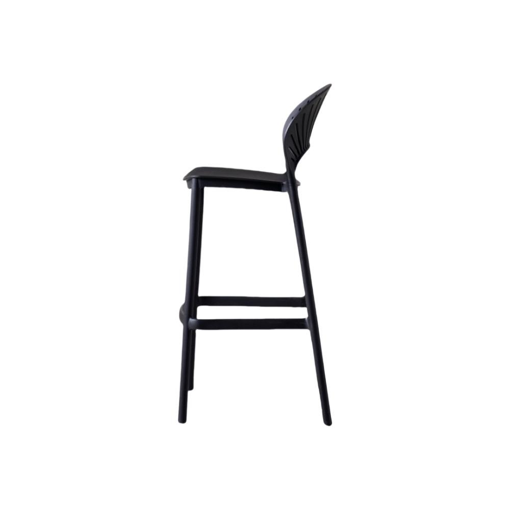Silla para Bar Paraiso, Color Negro, Diseño moderno X2