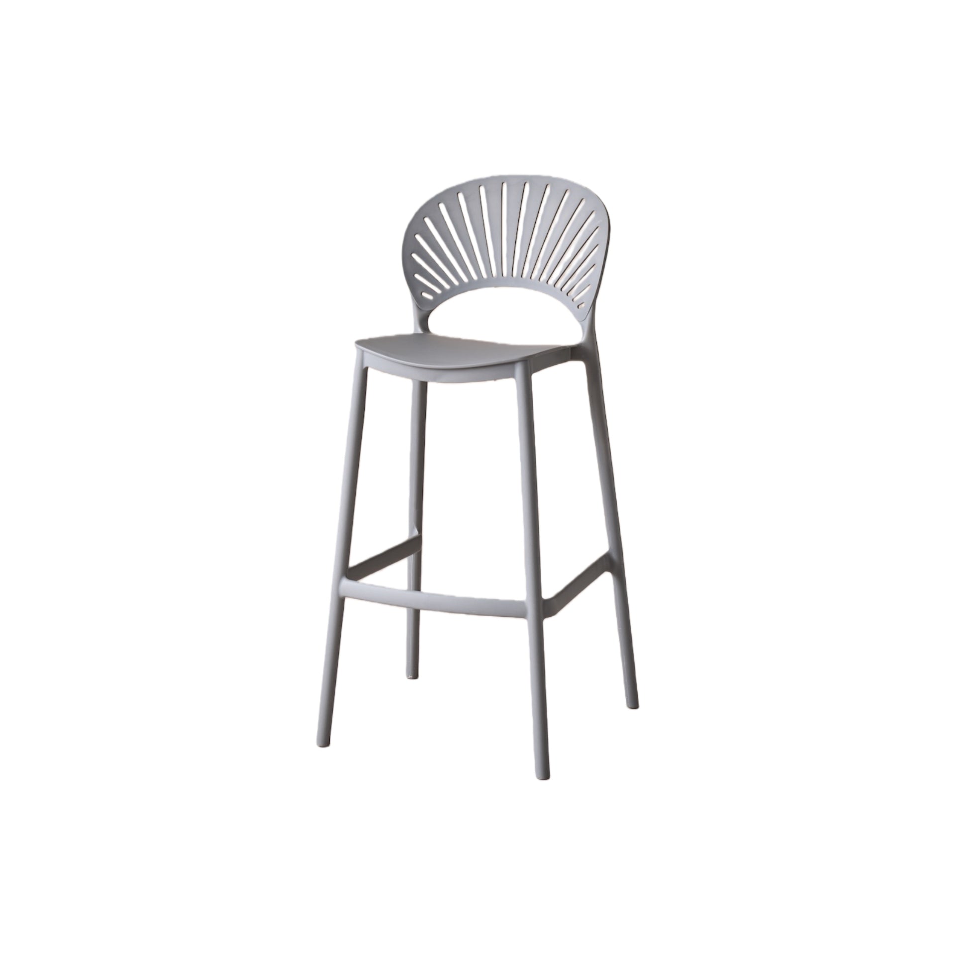 Silla para Bar Paraíso, Color Gris Oscuro, Diseño Moderno