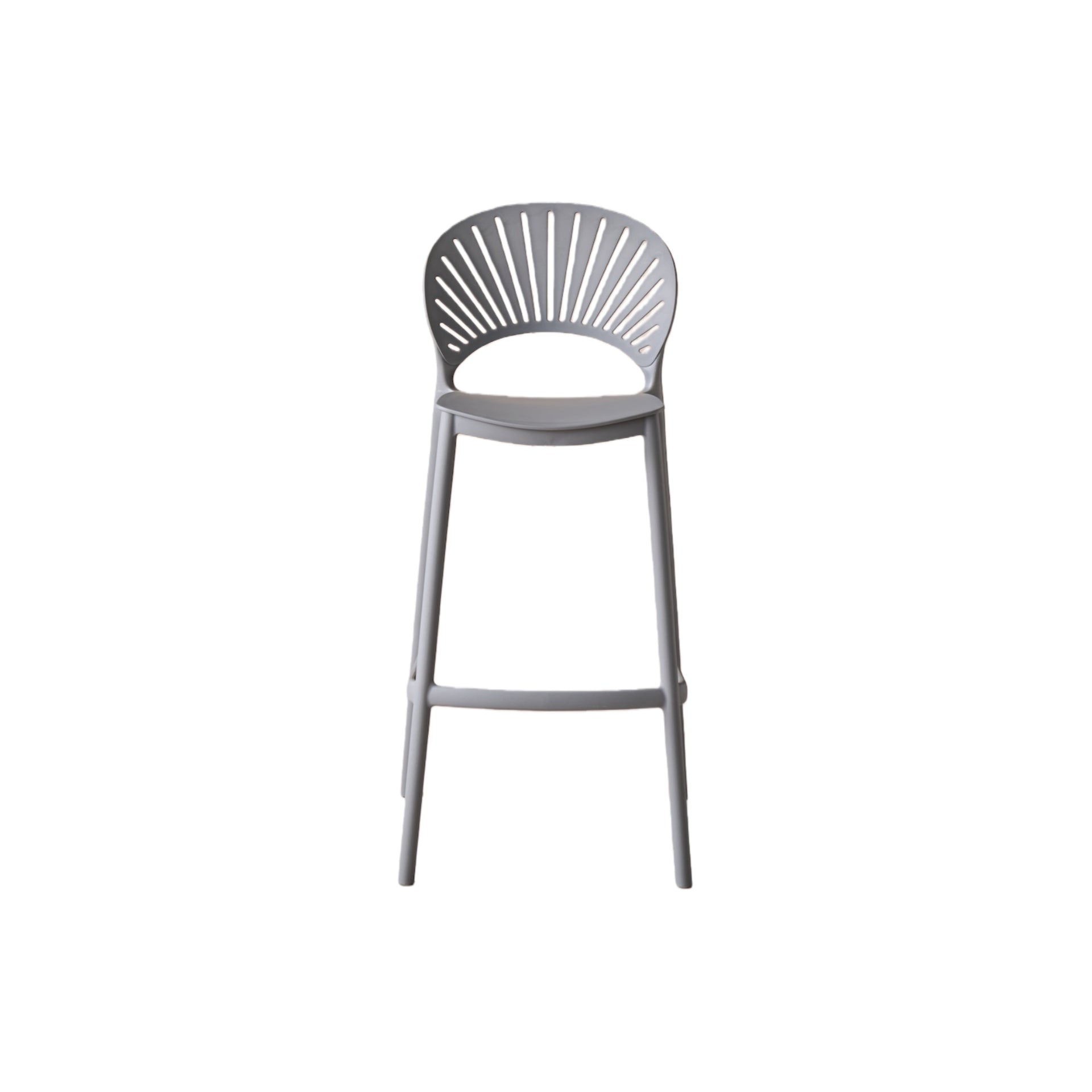 Silla para Bar Paraíso, Color Gris Oscuro, Diseño Moderno