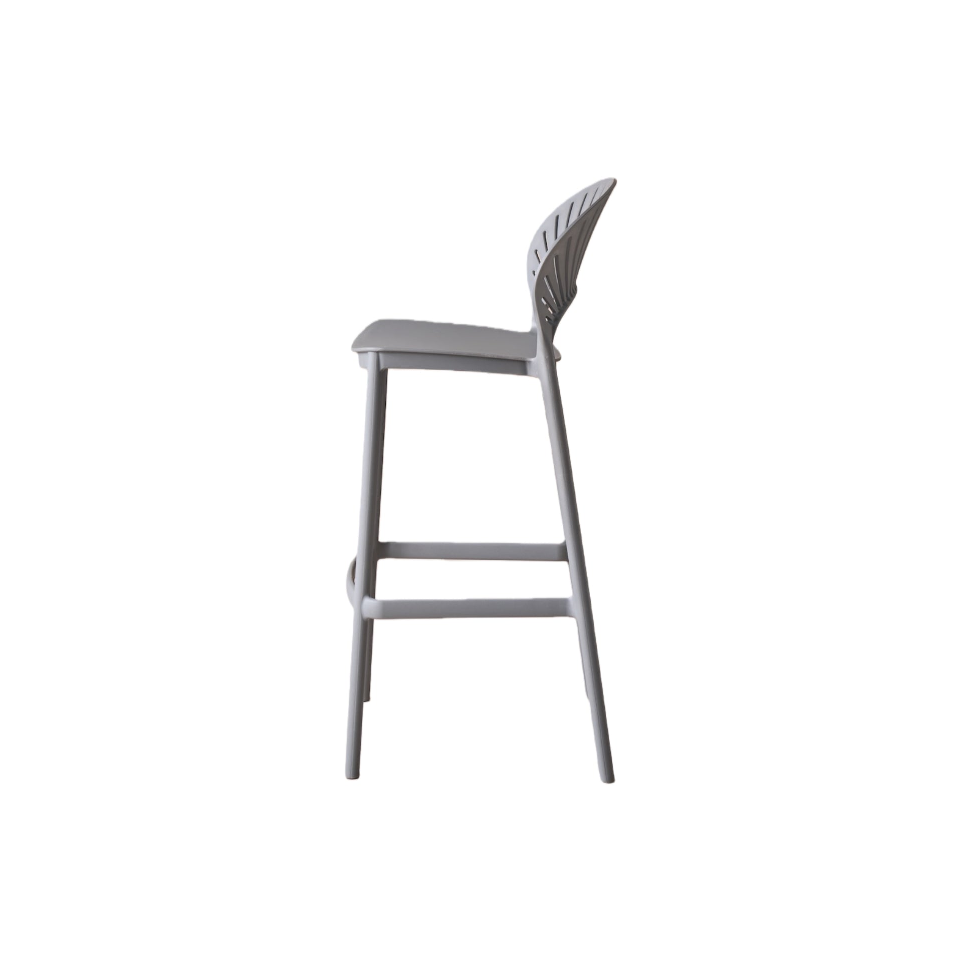 Silla para Bar Paraíso, Color Gris Oscuro, Diseño Moderno