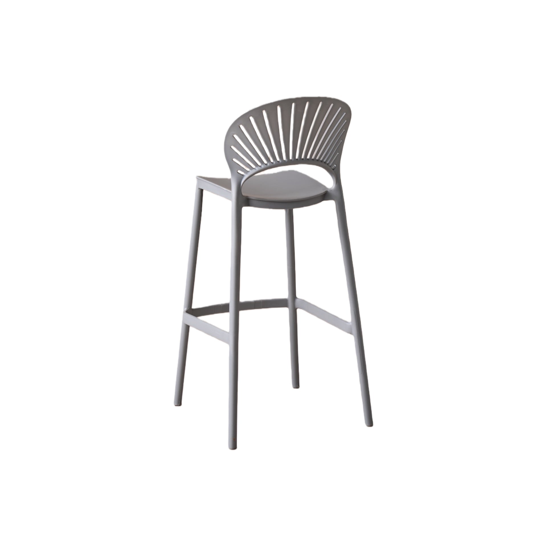Silla para Bar Paraíso, Color Gris Oscuro, Diseño Moderno