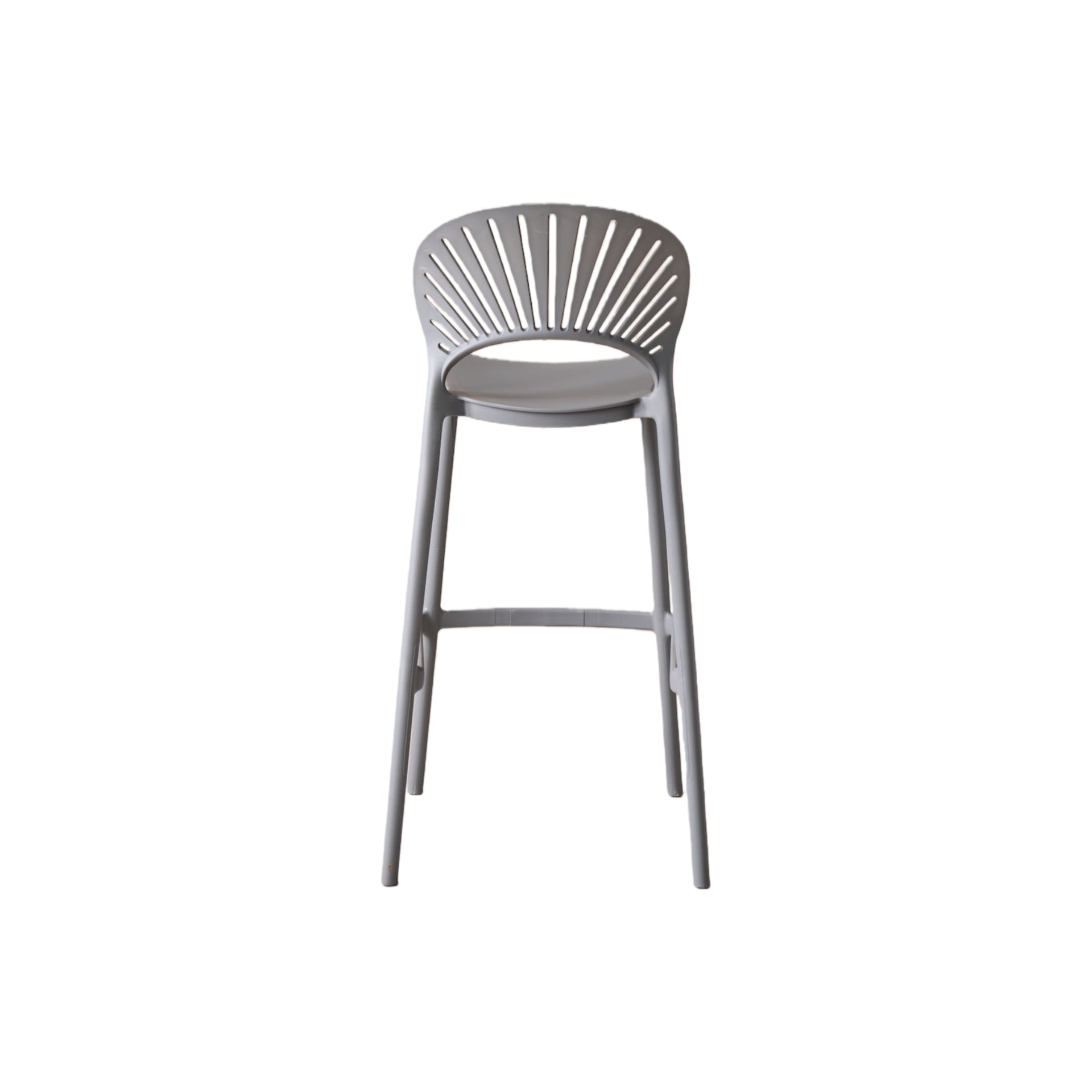 Silla para Bar Paraíso, Color Gris Oscuro, Diseño Moderno