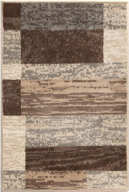 SUPERIOR Alfombra de área para interiores, respaldo de yute, decoración moderna