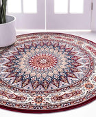 Unique Loom Colección Narenj - Adams - Alfombra redonda de 5 pies 1 pulgada,...
