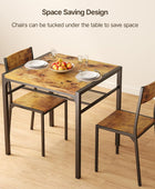 Gizoon Juego de mesa de comedor para 2, mesa de cocina de 3 piezas con 2 sillas