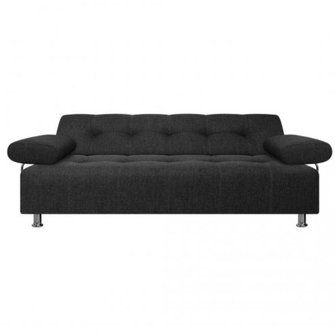 Sofacama Milan 3 Puestos 180x100x30 Negro