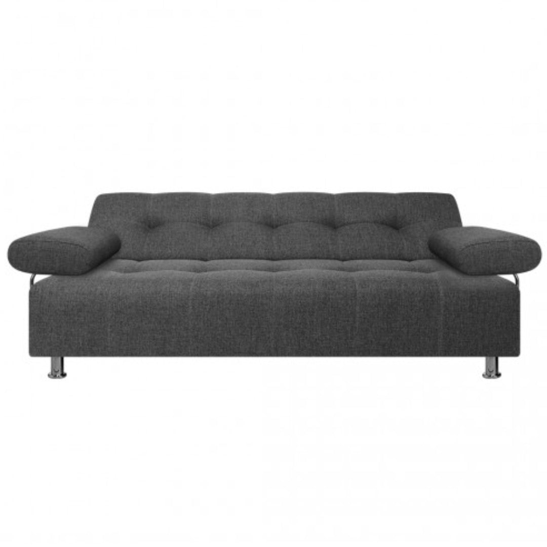 Sofacama Milan 3 Puestos 180x100x30 Plomo