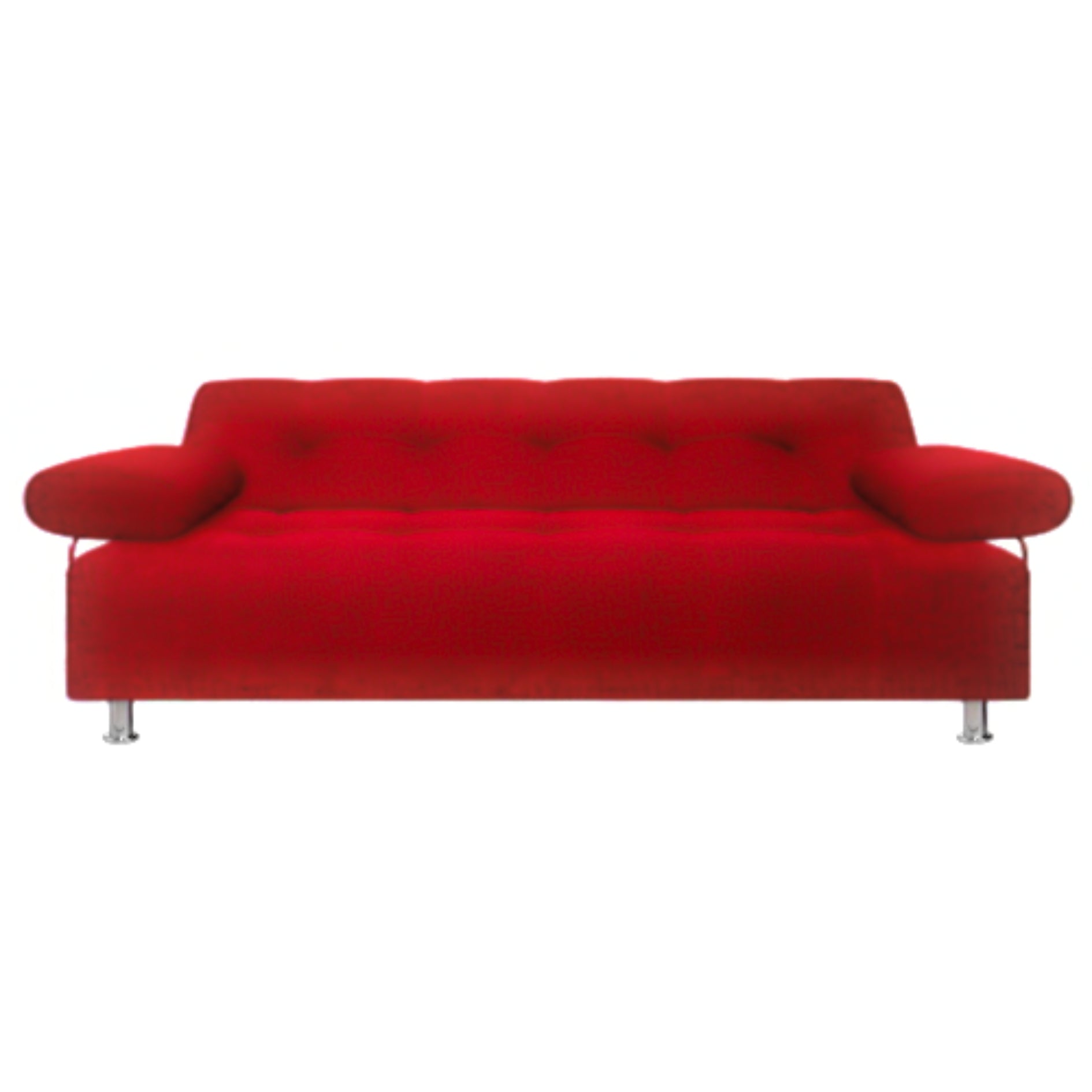 Sofacama Milan 3 Puestos 180x100x30 Rojo