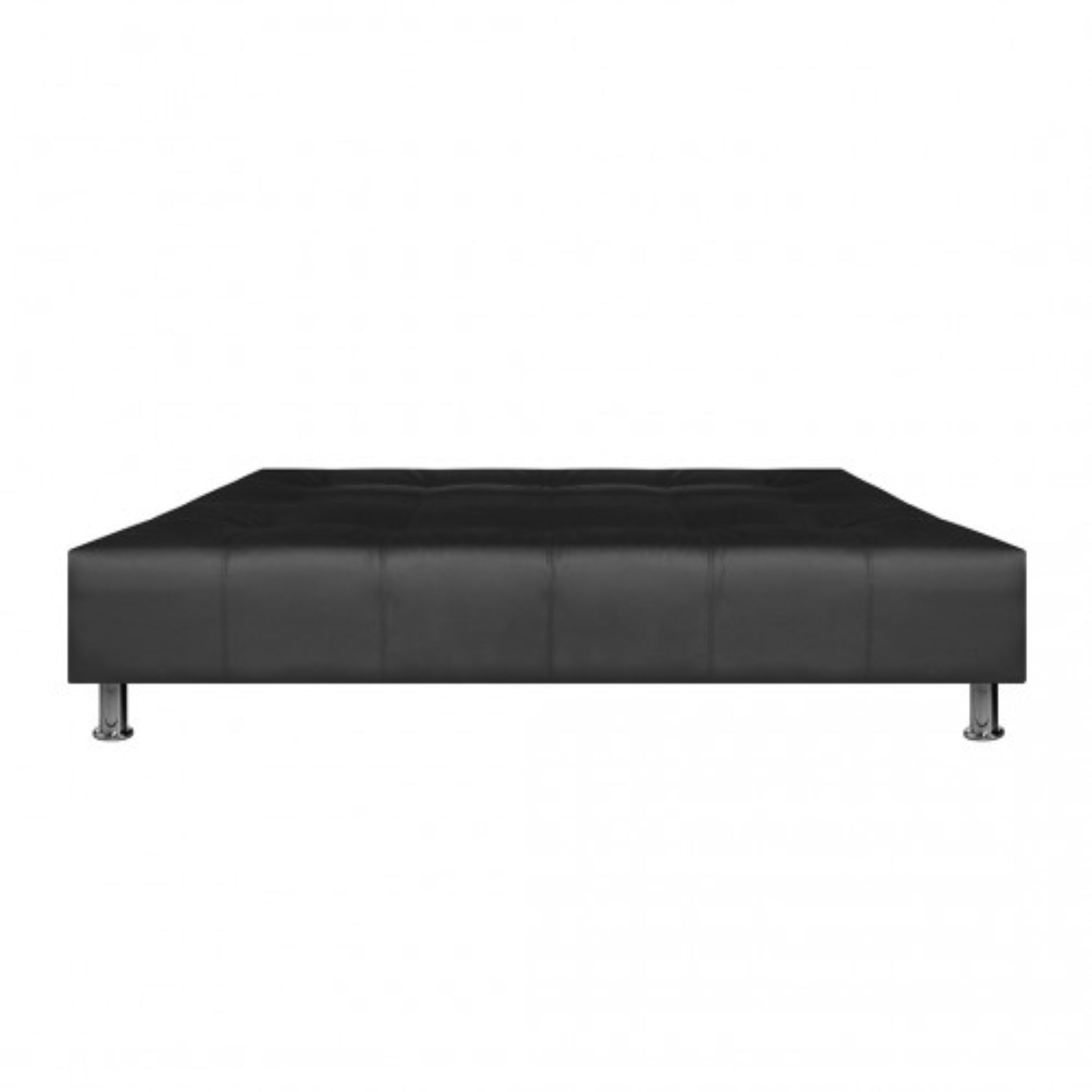 Sofacama Milan 3 Puestos 180x100x30 Sintetico Negro