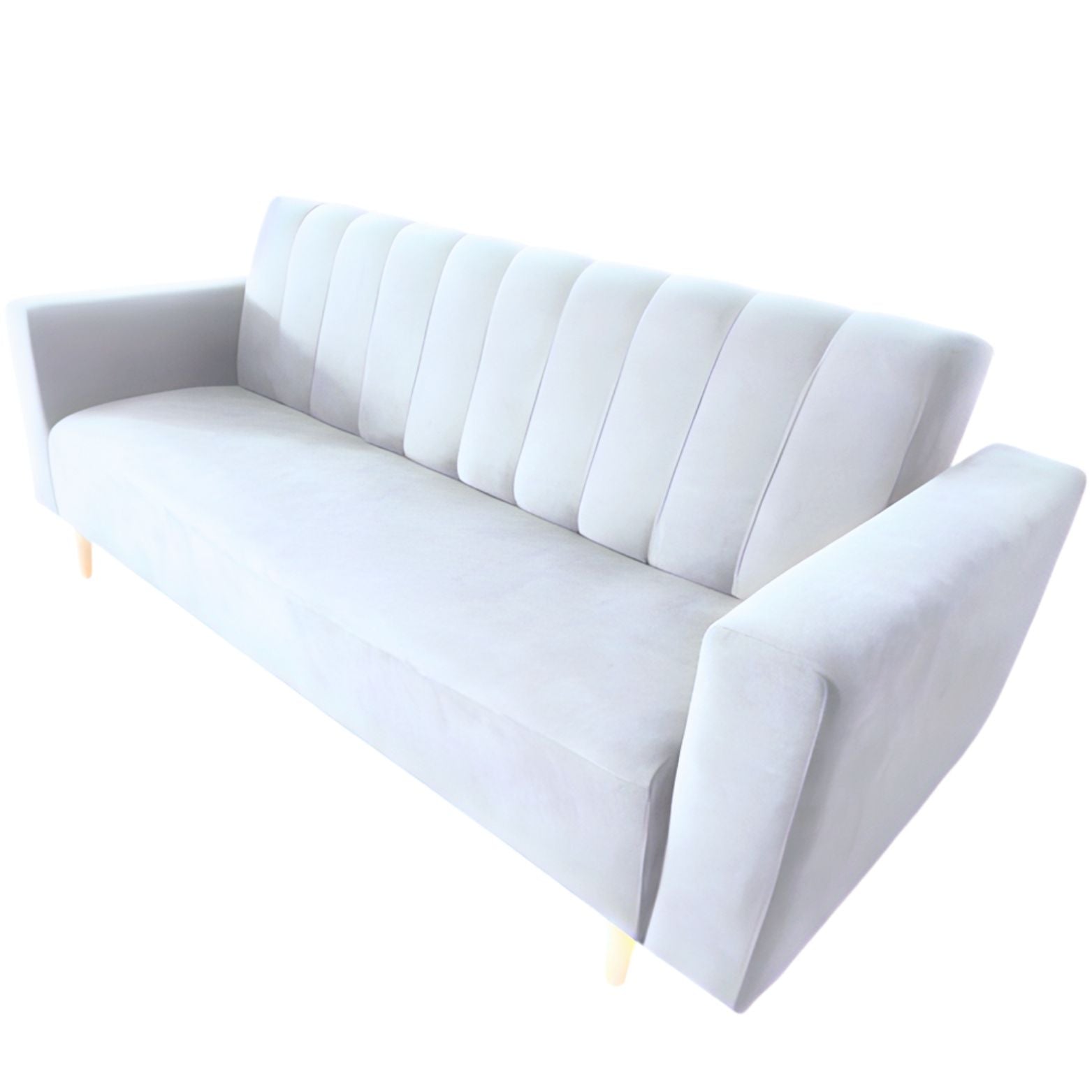 Sofacama Split Con Brazos 3 Puestos 200x100x40 Plata