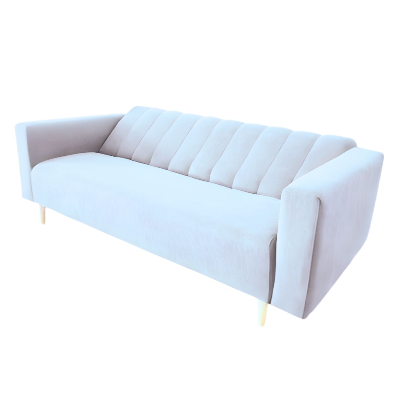 Sofacama Split Con Brazos 3 Puestos 200x100x40 Plata