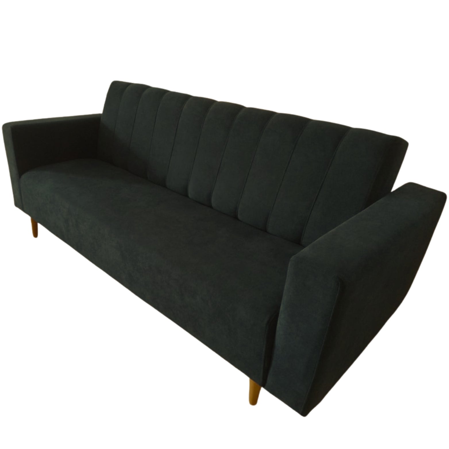 Sofacama Split Con Brazos 3 Puestos 200x100x40 Negro