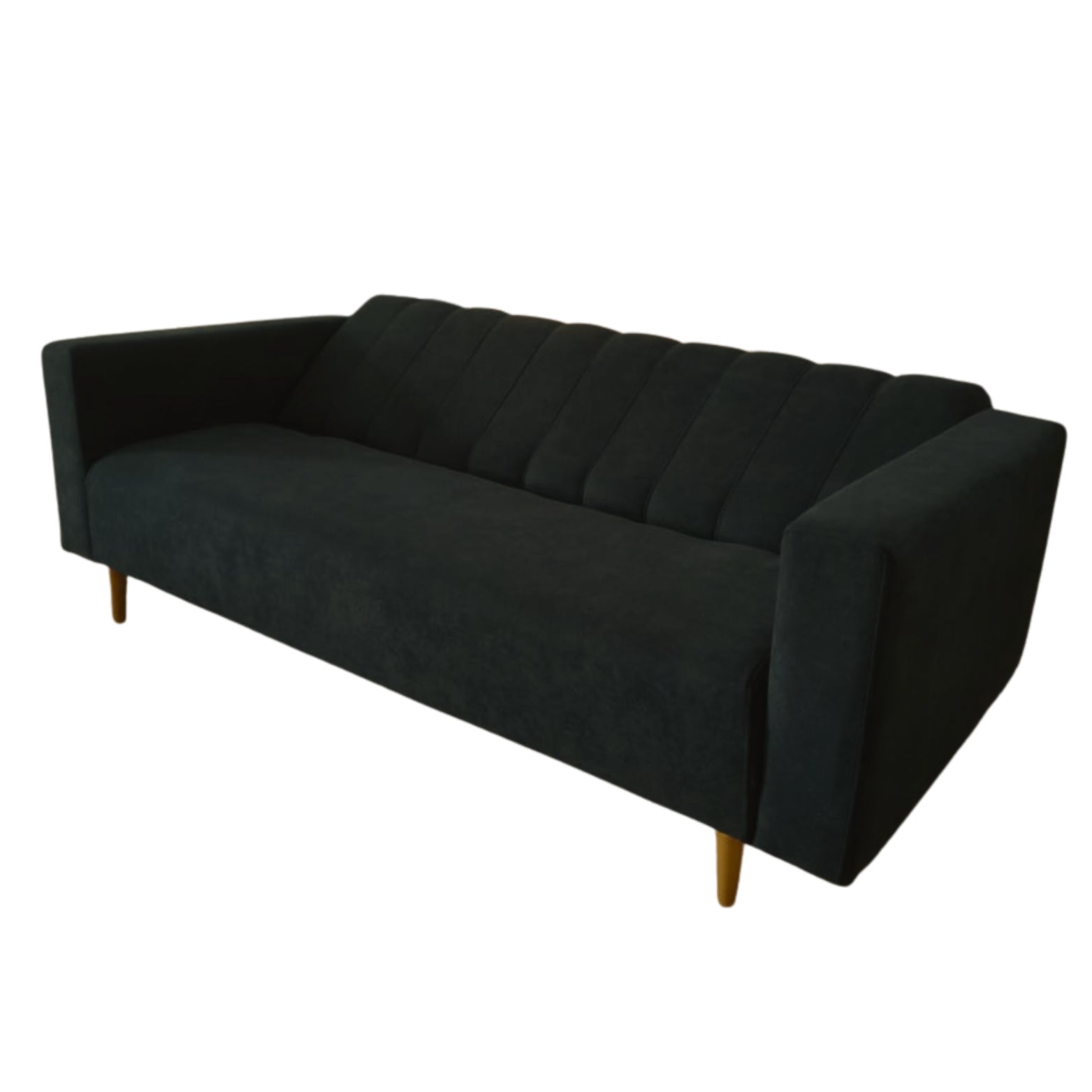 Sofacama Split Con Brazos 3 Puestos 200x100x40 Negro