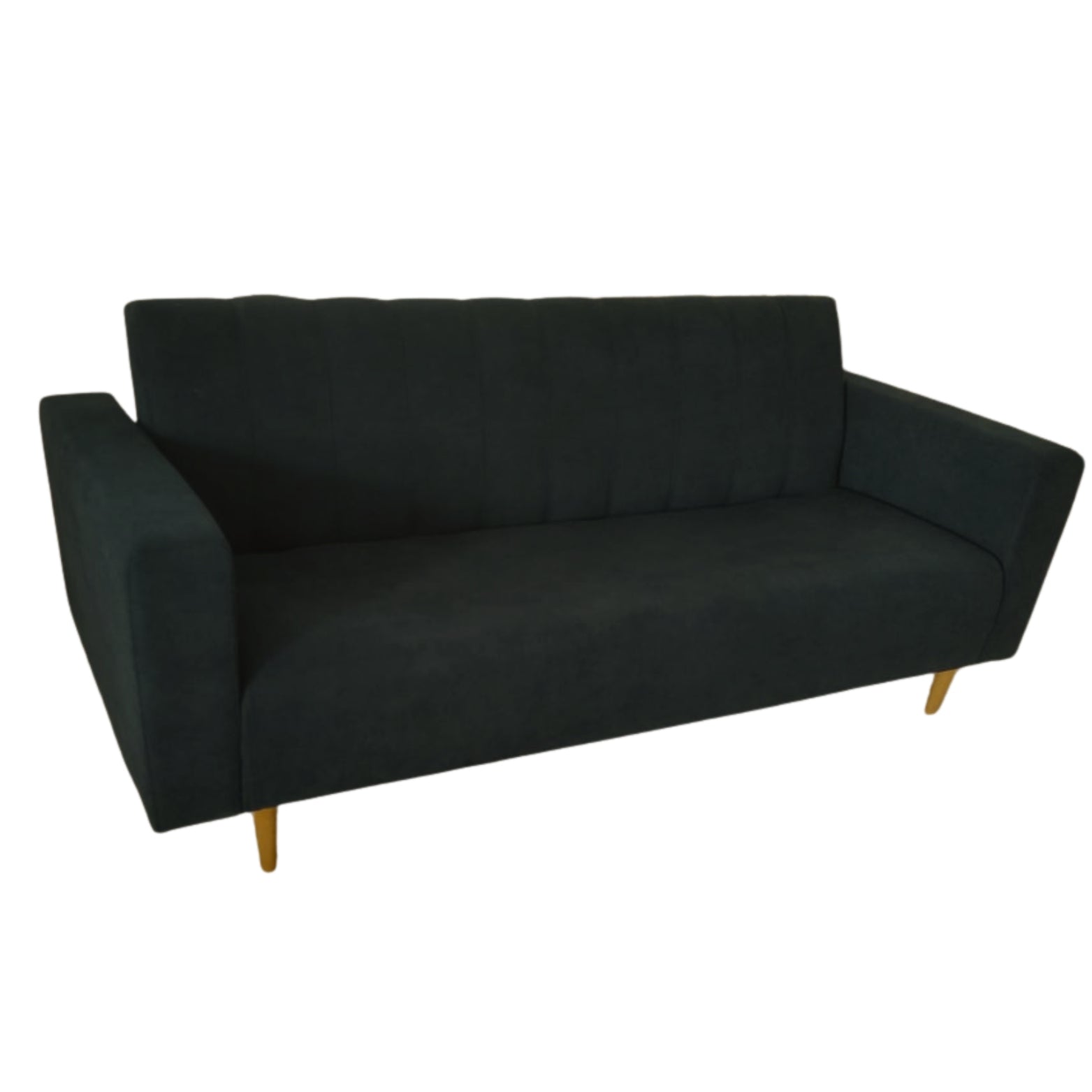 Sofacama Split Con Brazos 3 Puestos 200x100x40 Negro