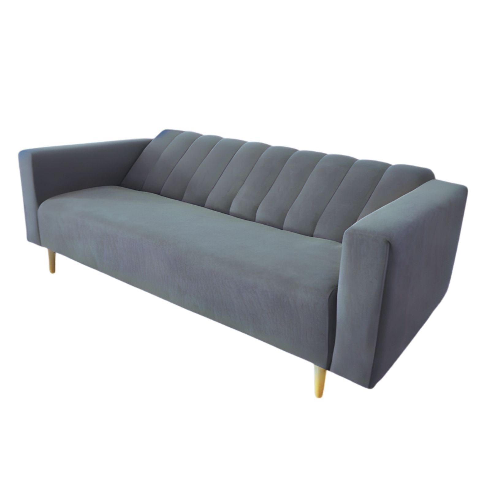 Sofacama Split Con Brazos 3 Puestos 200x100x40 Gris