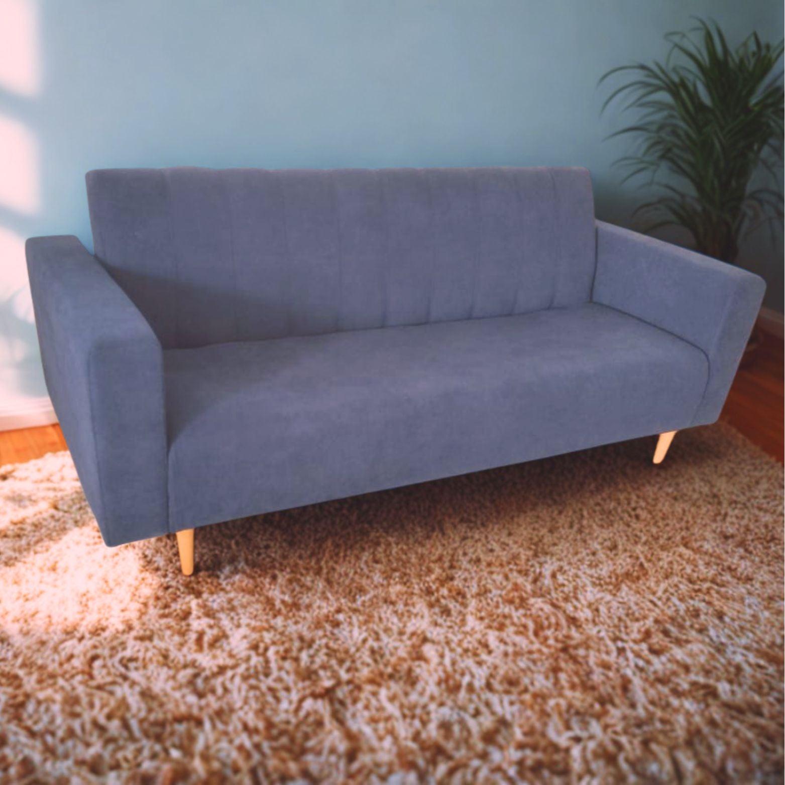 Sofacama Split Con Brazos 3 Puestos 200x100x40 Gris