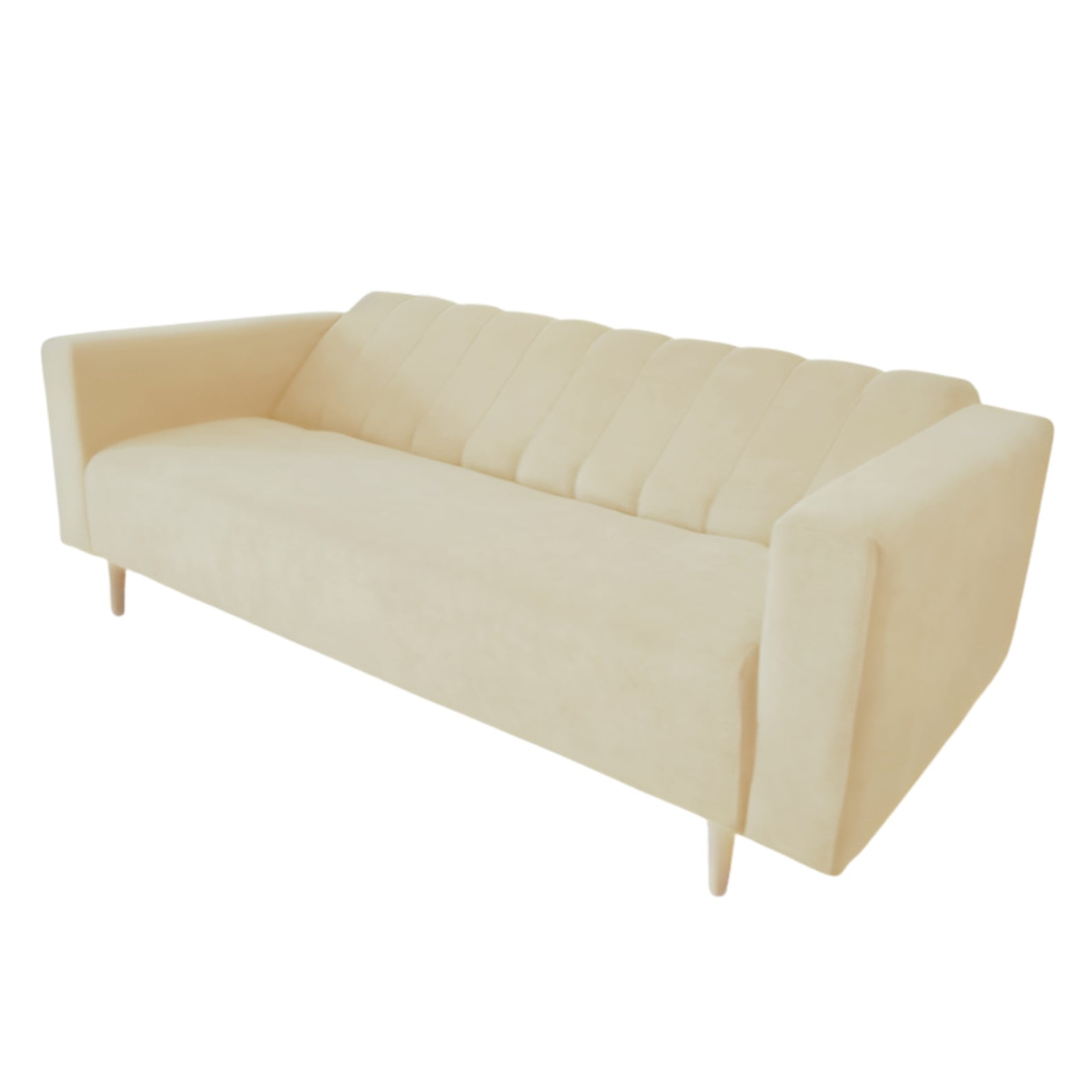 Sofacama Split Con Brazos 3 Puestos 200x100x40 Beige