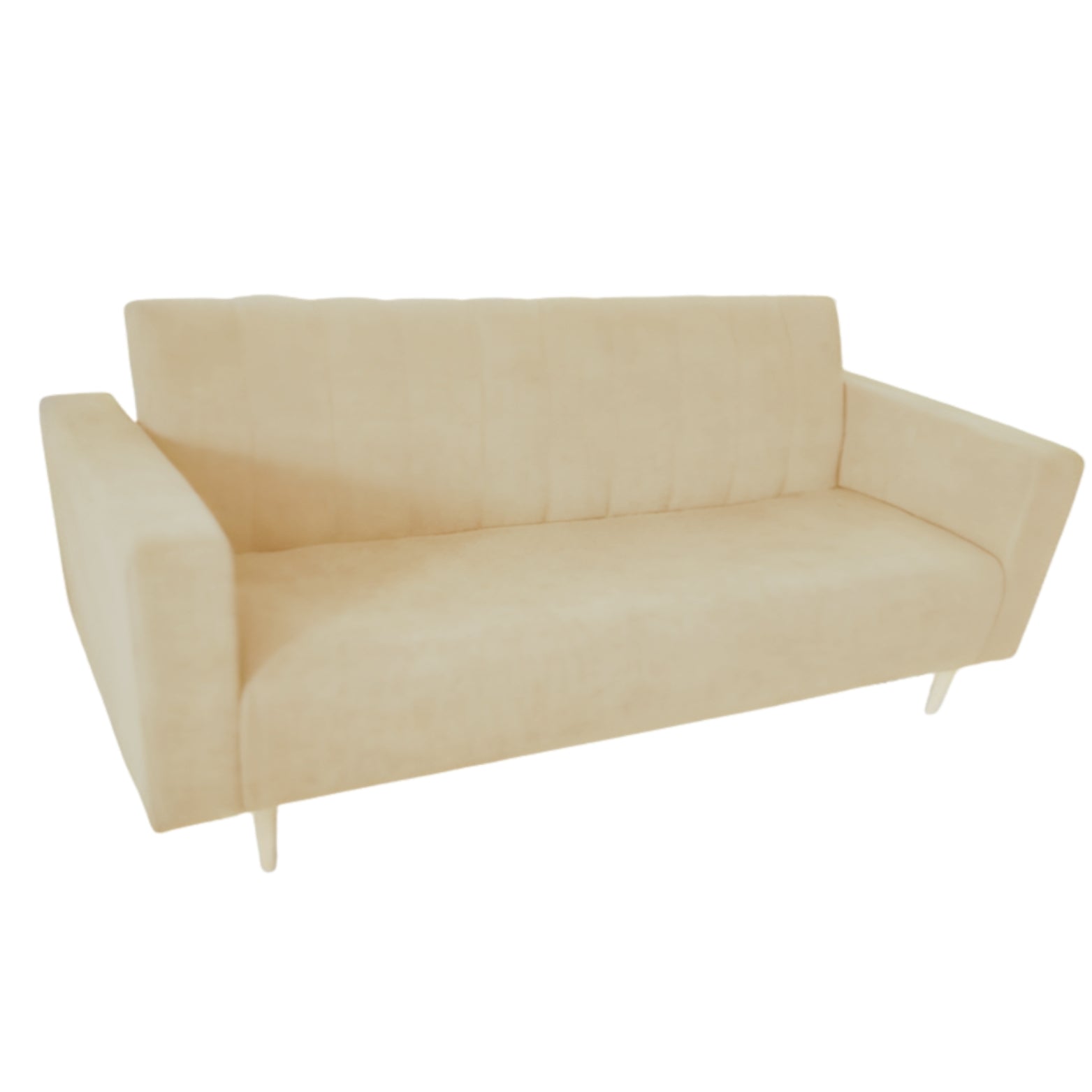 Sofacama Split Con Brazos 3 Puestos 200x100x40 Beige