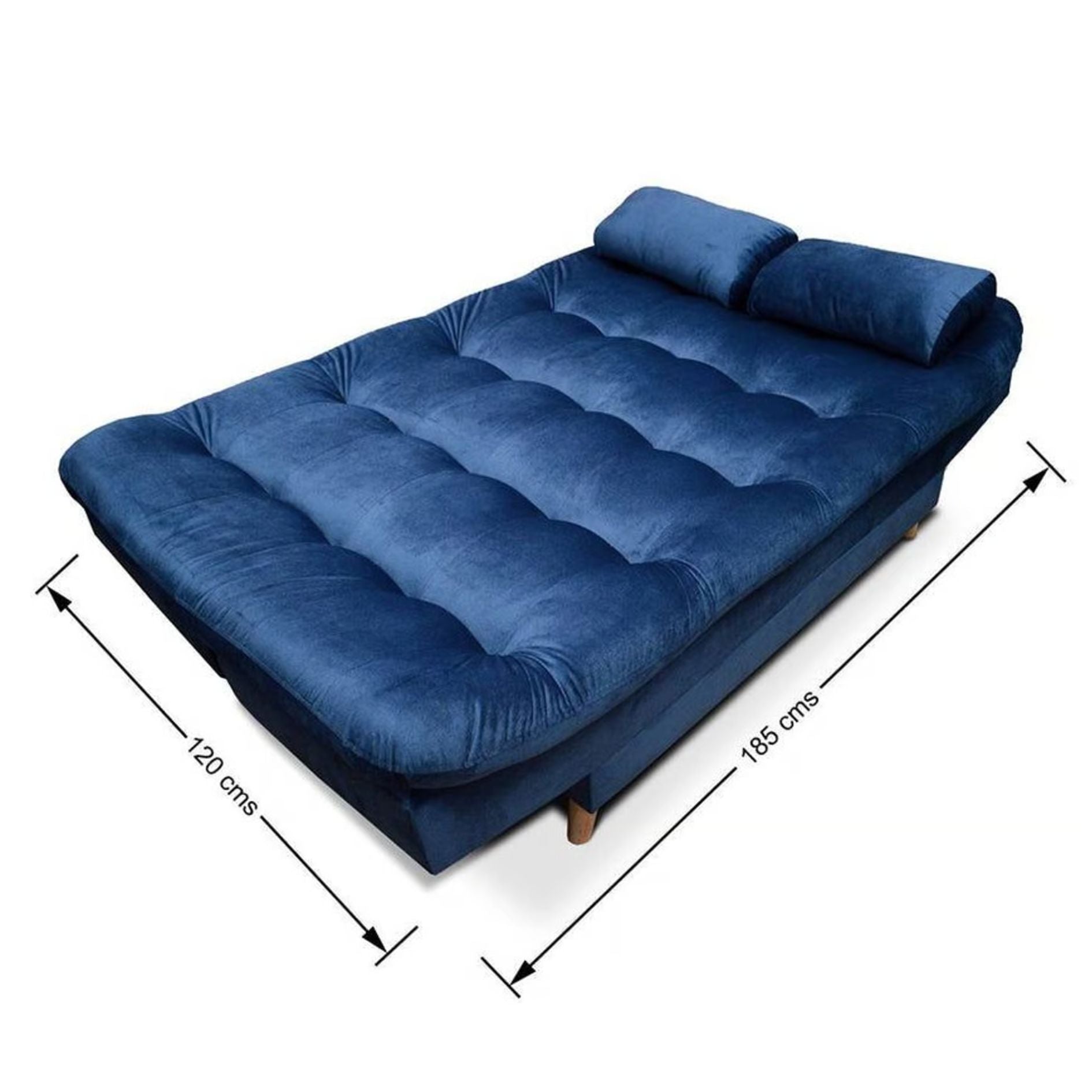Sofacama Magic 3 Puestos 175x120x35 Petroleo