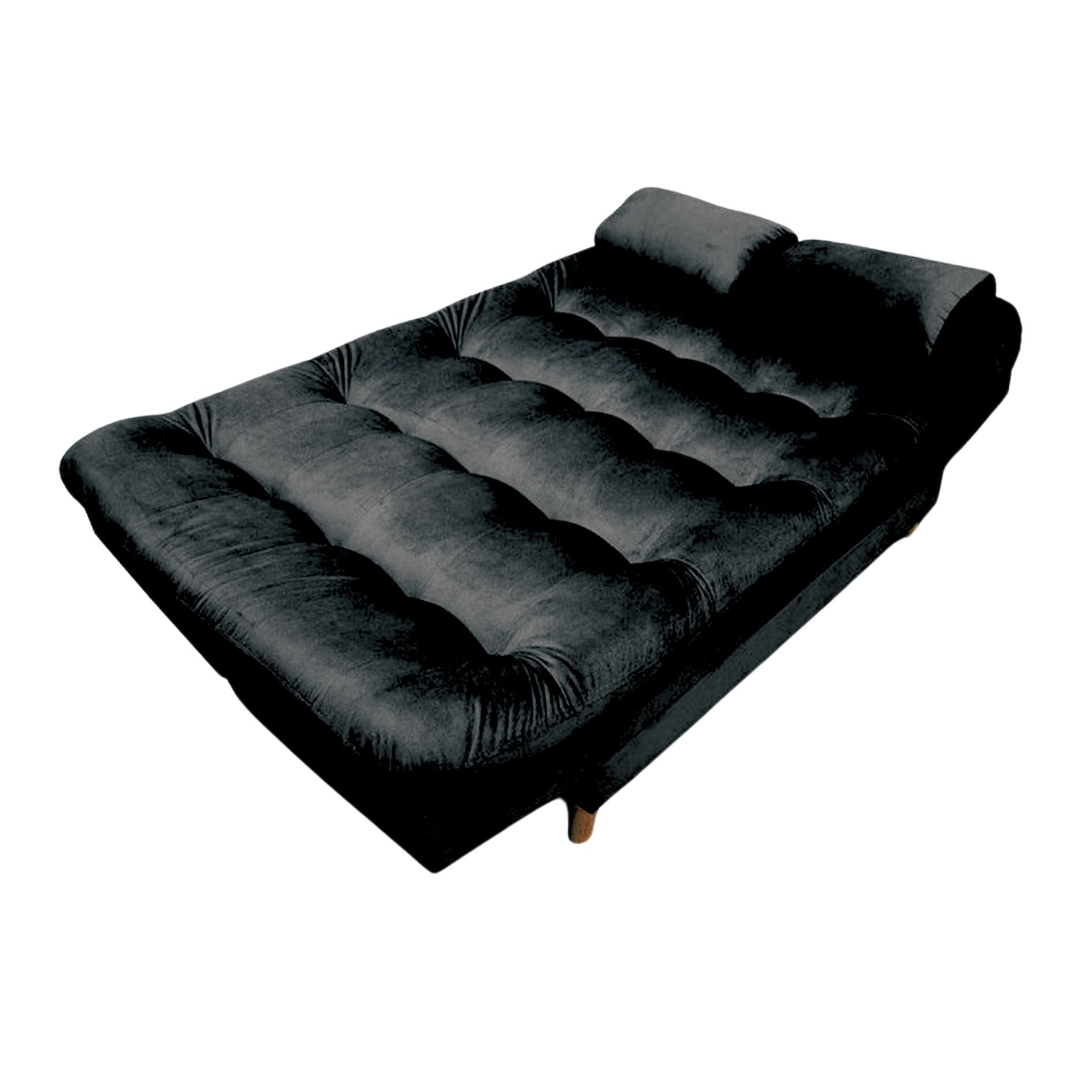 Sofacama Magic 3 Puestos 175x120x35 Negro
