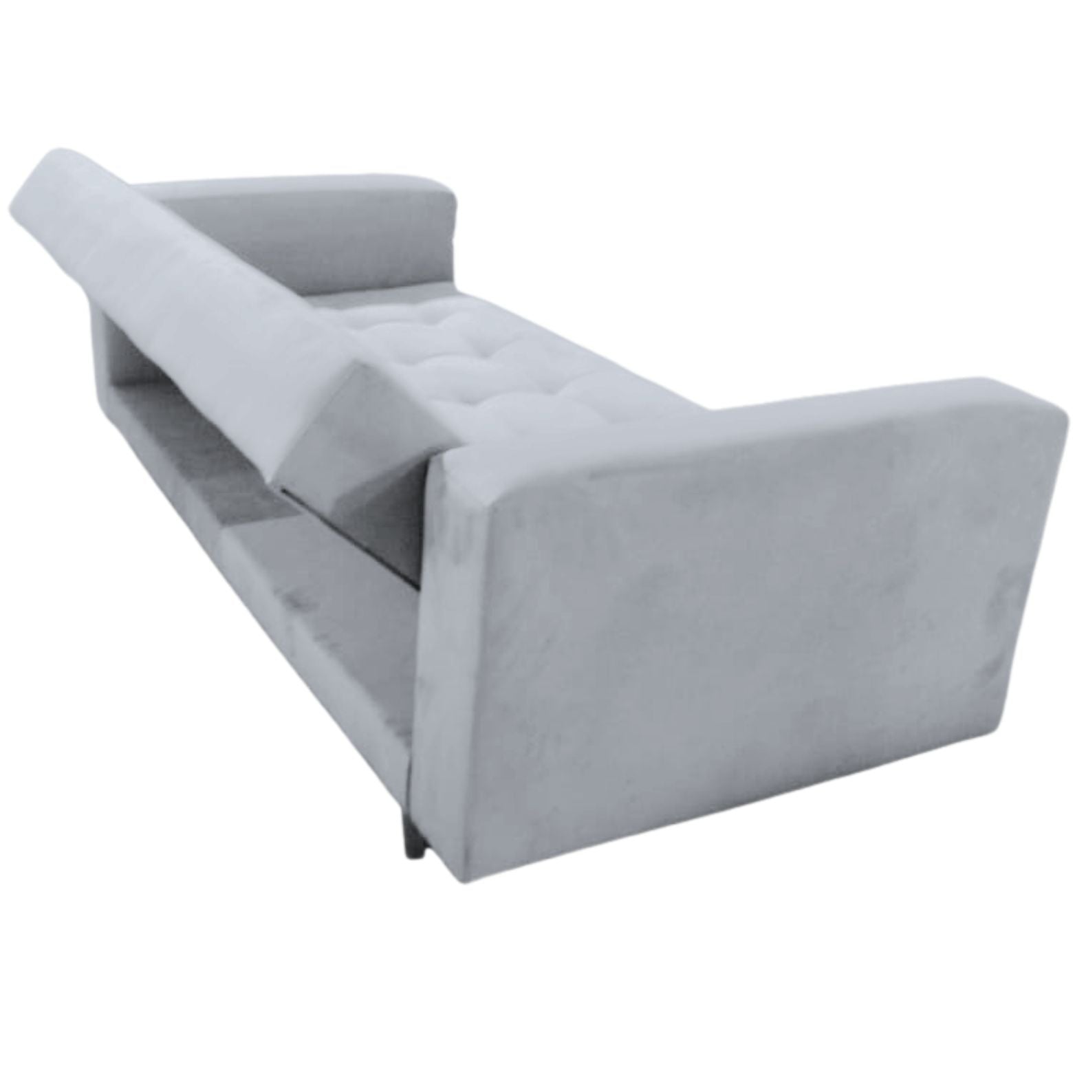 Sofacama Munich 3 Puetos Con Brazos 200x100x30 Plata