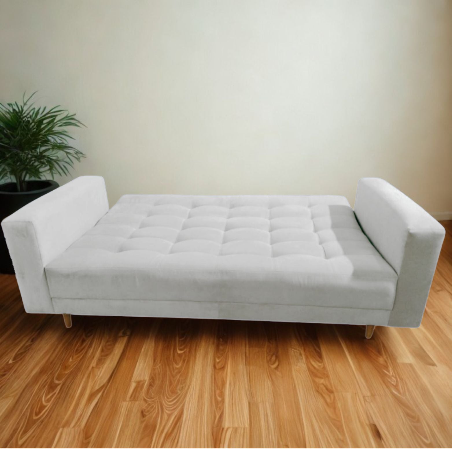 Sofacama Munich 3 Puetos Con Brazos 200x100x30 Plata