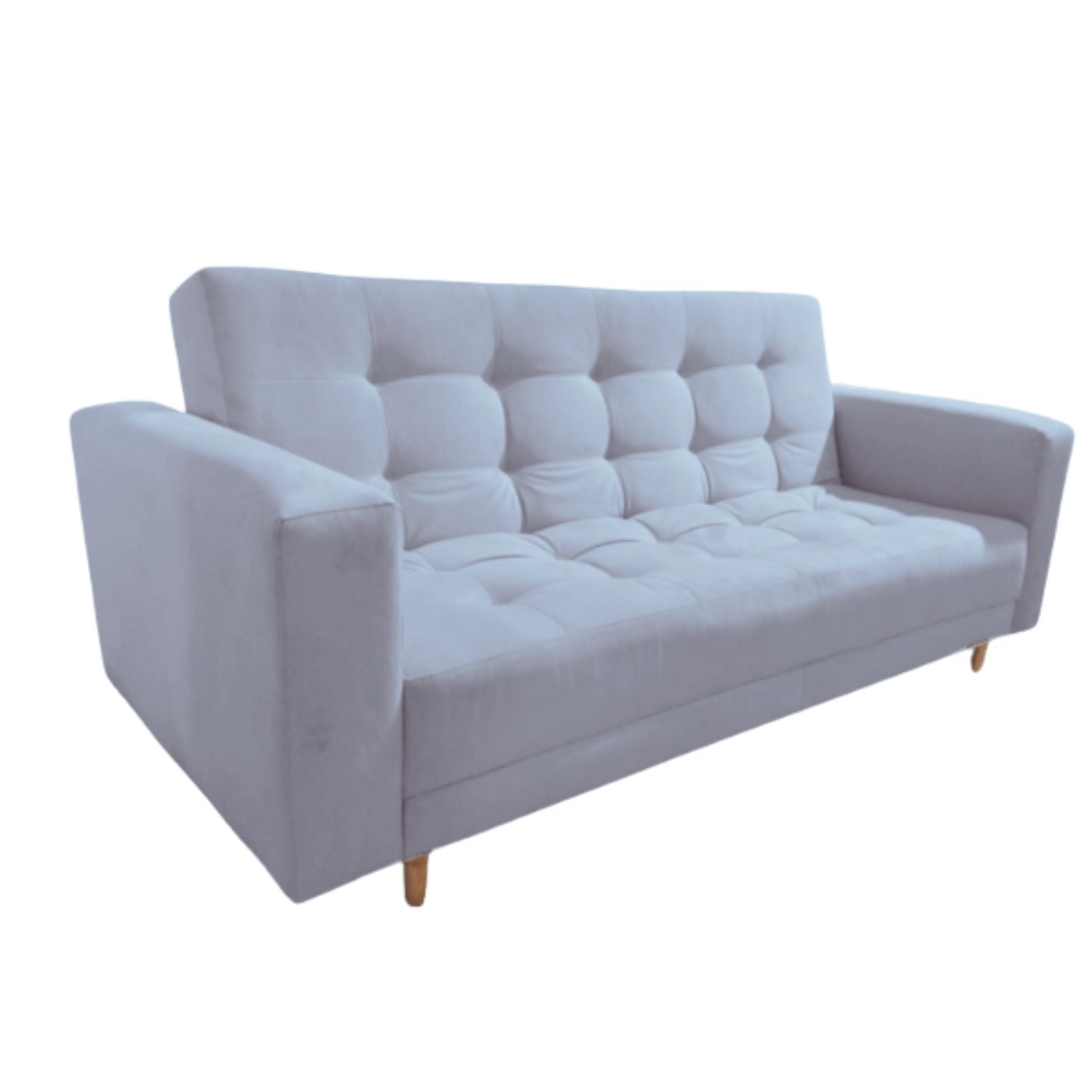 Sofacama Munich 3 Puetos Con Brazos 200x100x30 Plata