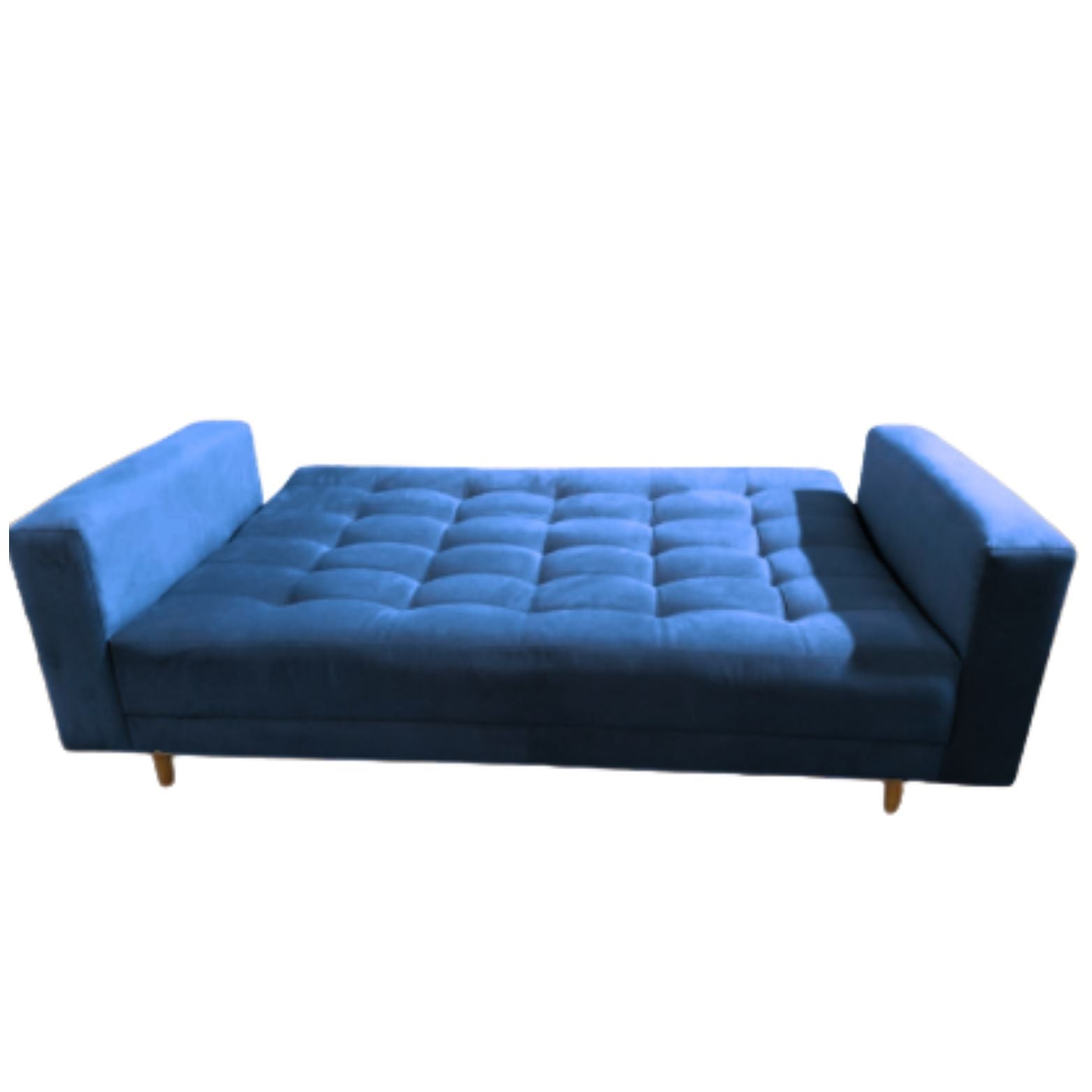 Sofacama Munich 3 Puetos Con Brazos 200x100x30 Petroleo