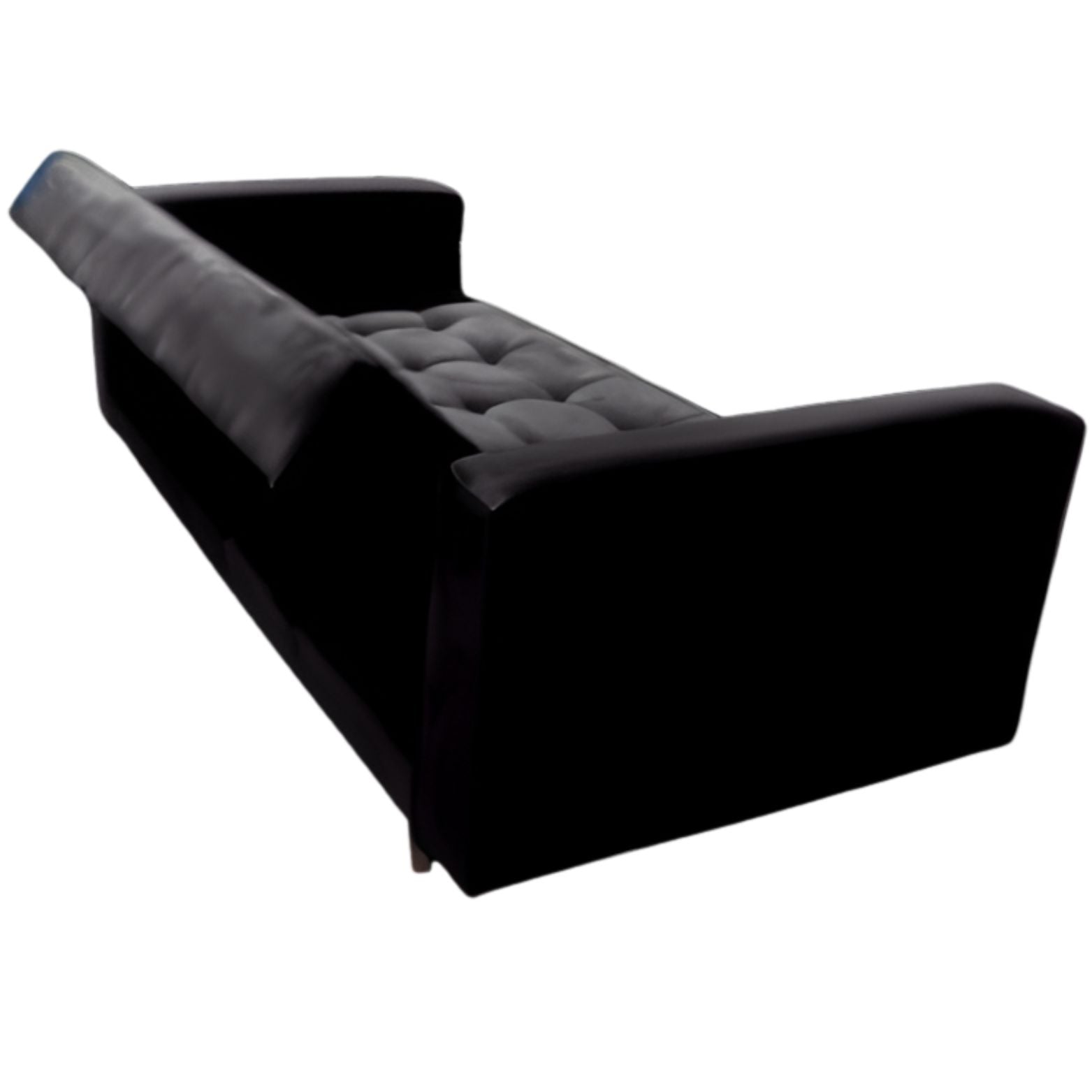 Sofacama Munich 3 Puetos Con Brazos 200x100x30 Negro