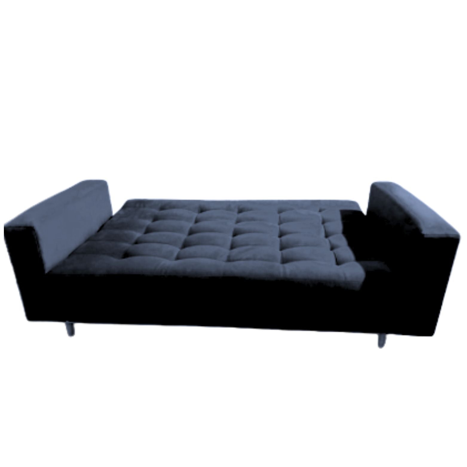 Sofacama Munich 3 Puetos Con Brazos 200x100x30 Negro