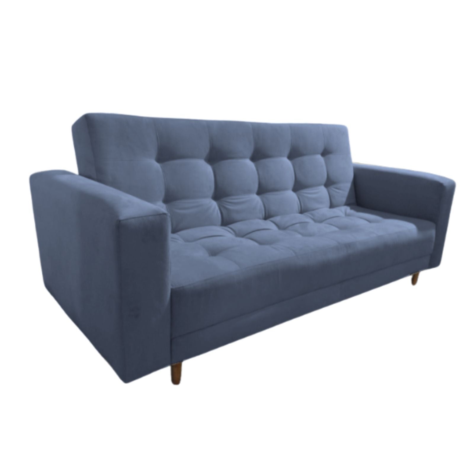 Sofacama Munich 3 Puetos Con Brazos 200x100x30 Gris